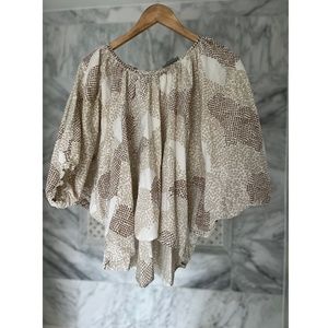 Maeve cotton print swing top from Anthro